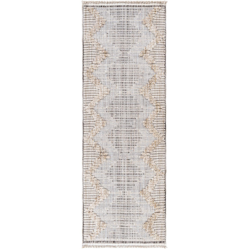 Tapis marocain Abshir, Tapis de couloir 2 pi 7 po x 7 pi 3 po
