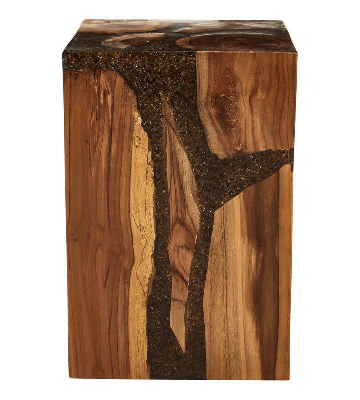 Glass Top End Table
