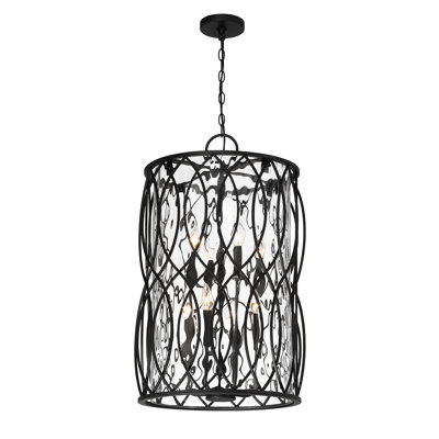 Snowden 8-Light Pendant in Matte Black
