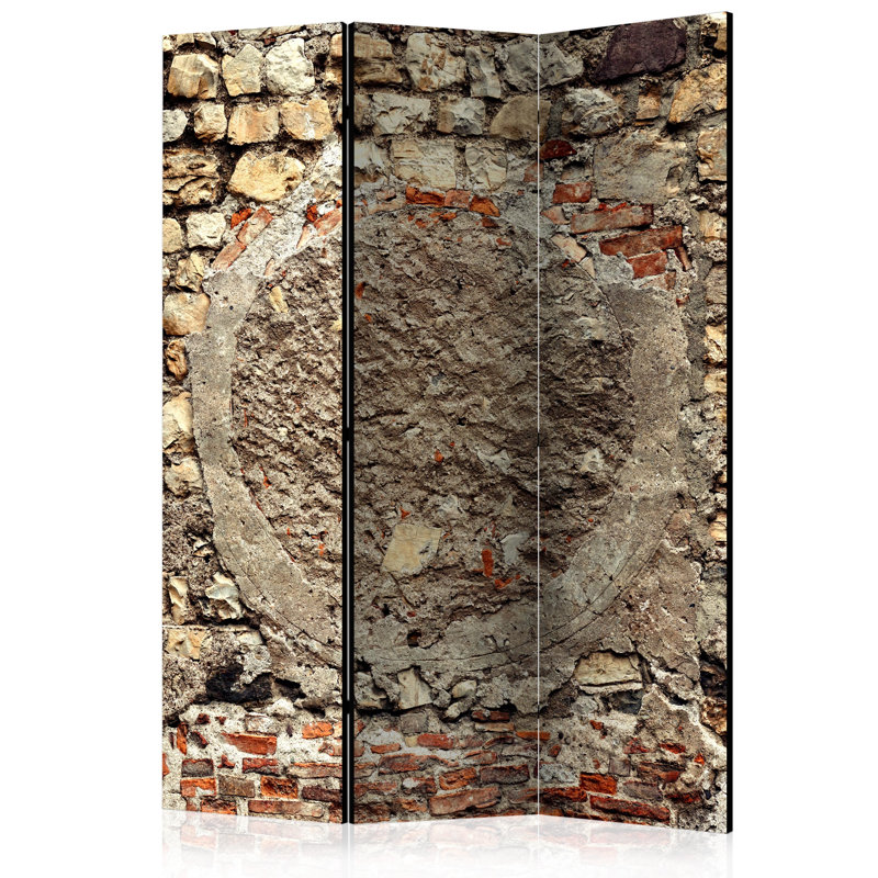 Gurpriya 135cm W x 172cm H 3 - Panel Solid Wood Folding Room Divider