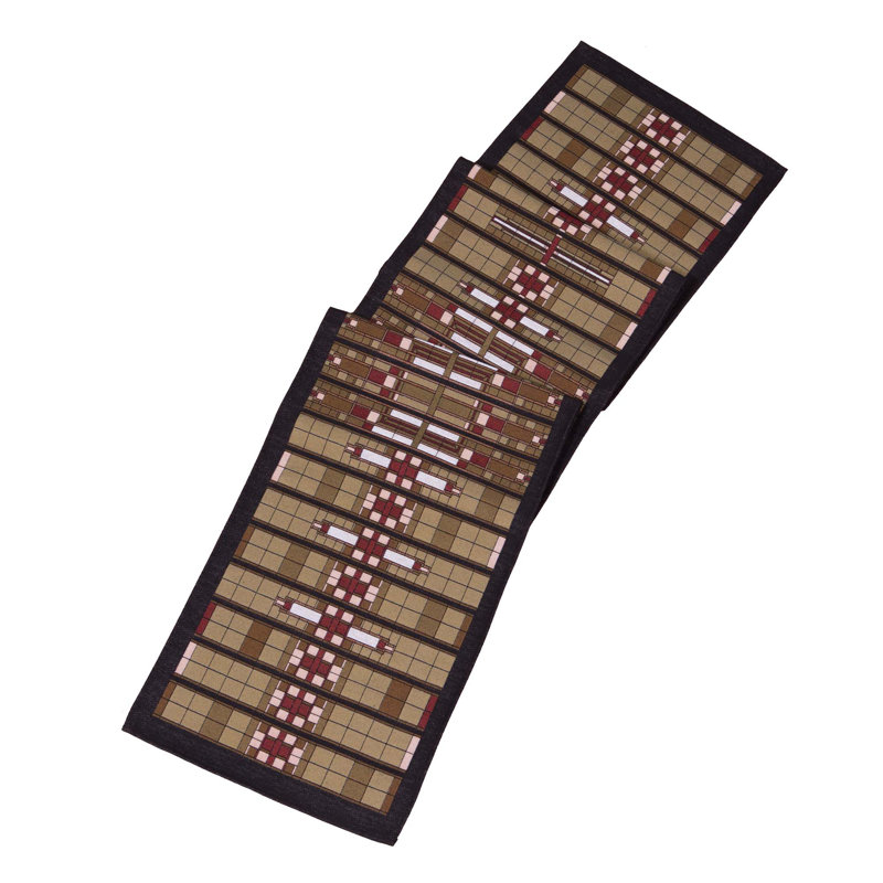 Loscalzo Geometric Cotton Blend Table Runner