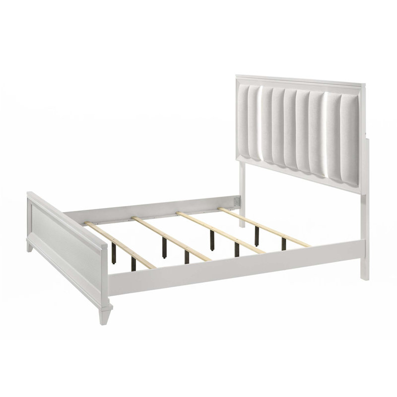 Tête de lit tapissier à panneau 1pc avec lumières à DEL (seulement lit), Très grand