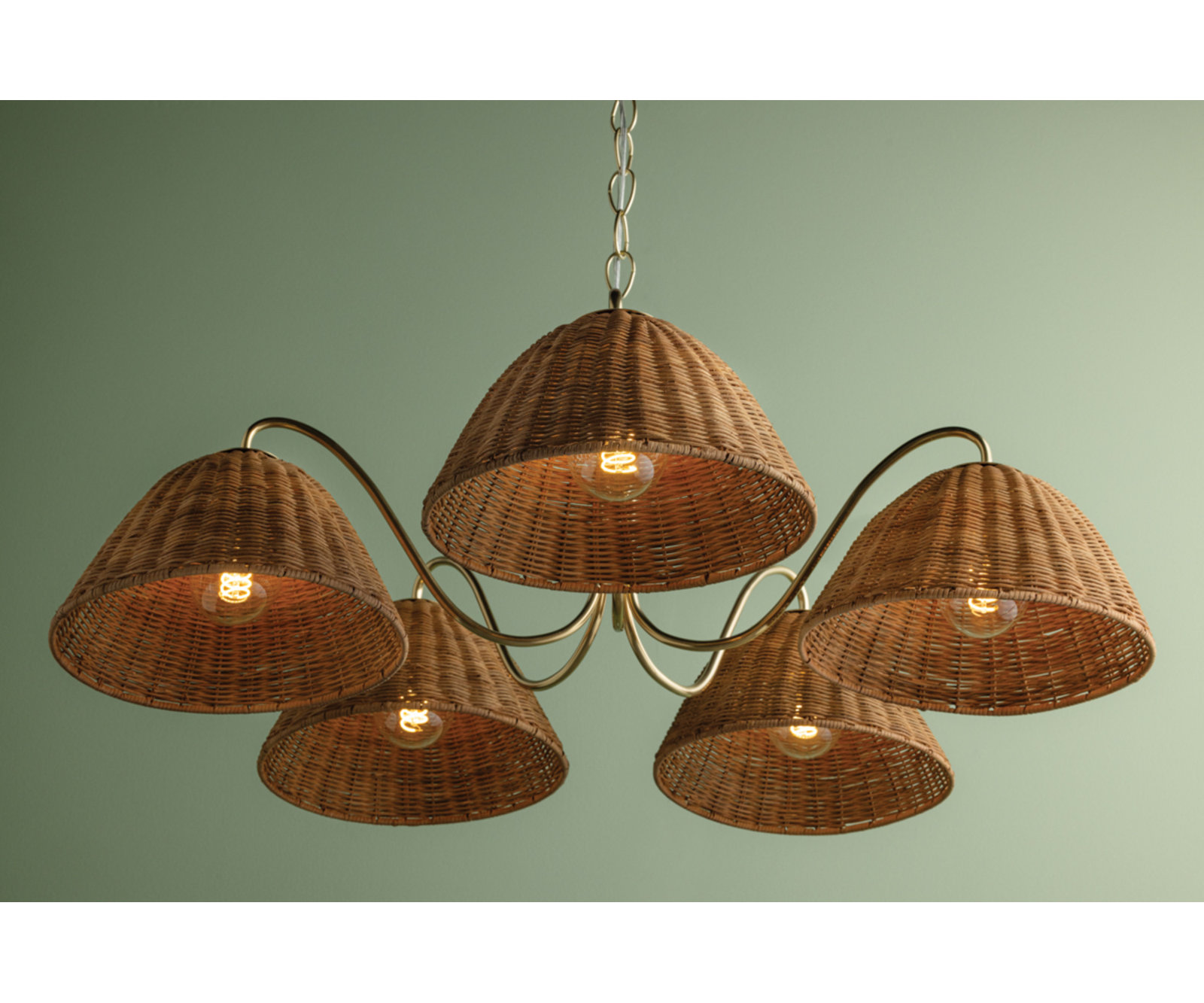 Katniss Chandelier, 5, 13.5" H x 38.5" W x 38.5" D