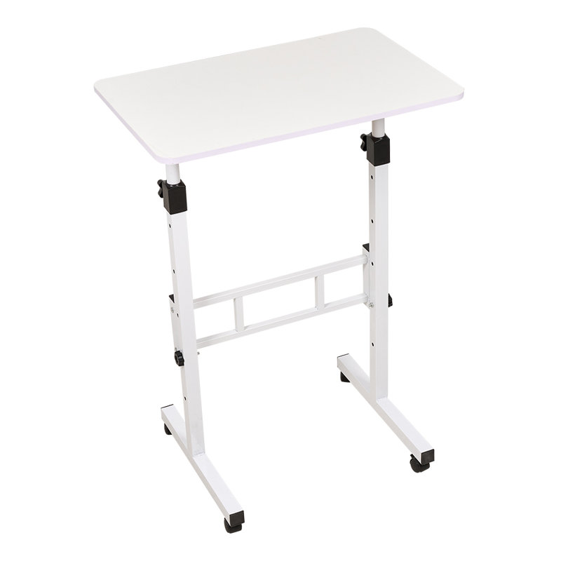 Adjustable Height Steel Floating Desk, White