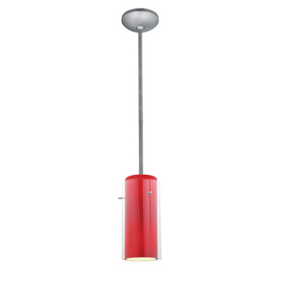 Luminaire suspendu cylindrique à 1 lumière Clarksburg