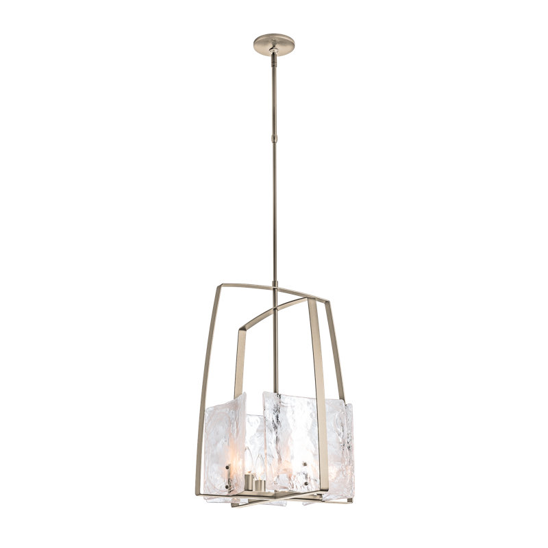 Arc 4 - Light Lantern Rectangle Chandelier, Soft Gold