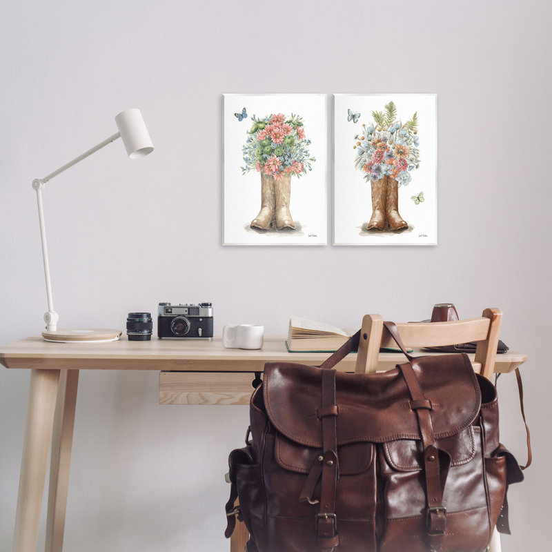 Ensemble de 2 plaques murales Wildflower