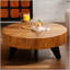 Table basse ronde de 35,4 pouces, durable et élégante pour la décoration intérieure et le divertissement-586127185