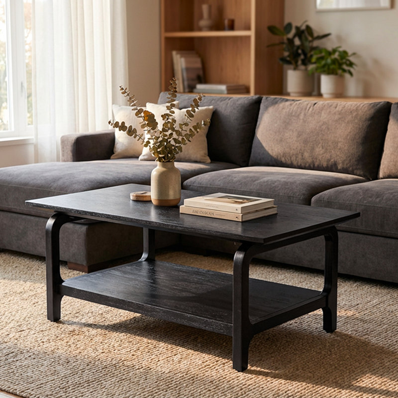 Table basse en bois Entwine