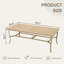 Ensemble de salle à manger rectangulaire en aluminium avec coussins Whittlesey-841655196-841655195