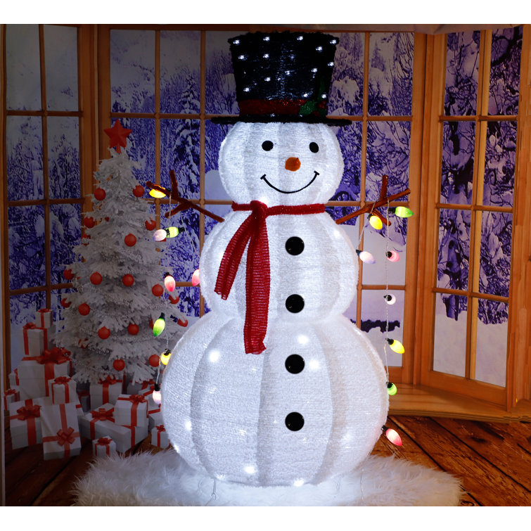 Outdoor 4ft Lighted Snowman Christmas Decoration