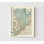 Europe de la mer du Nord - perthés, affiche de la mer d'Atlas, carte de la mer, affiche de la mer européenne
