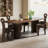 French vintage rectangular solid wood dining table-842732794