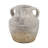 Decorative Pottery Terracotta Vase With Rustic Textured Design And Double Handles, Stylish Contemporary Accent For Modern Spaces