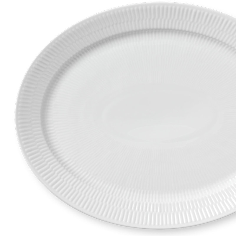 Royal Copenhagen White Fluted Oval Platter