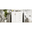 Meuble-lavabo de 36 pouces avec lavabo en céramique, glissière à tiroir lisse en bois massif, charnières, rangement spacieux, style moderne, lavabo à motif de rainure unique, cadre, trois tiroirs, portes, rétro