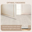 Tapis lavable à rayures rétro antidérapant (beige)-471381059-490636189