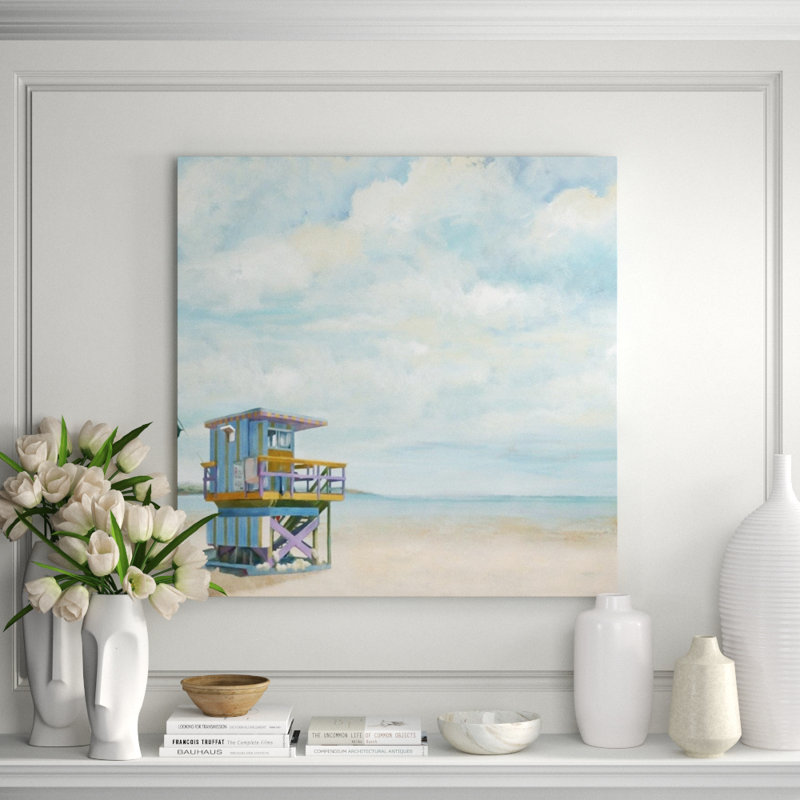 Beach Days Print by Michelle Bennett, 40" H x 40" W, Plexi