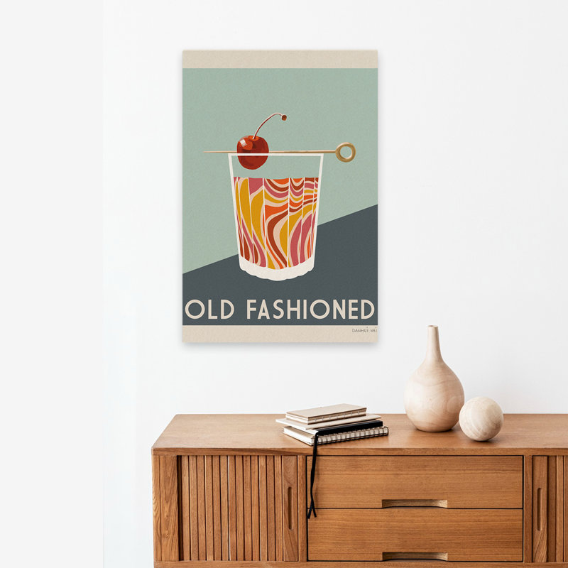Affiche de cocktail Mid-Century moderne IV, H 24 po x l 16 po