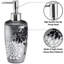 Ensemble d'accessoires de salle de bain 4 pièces Erica, distributeur de savon, gobelet, porte-brosse à dents et porte-plat à savon moderne et classique