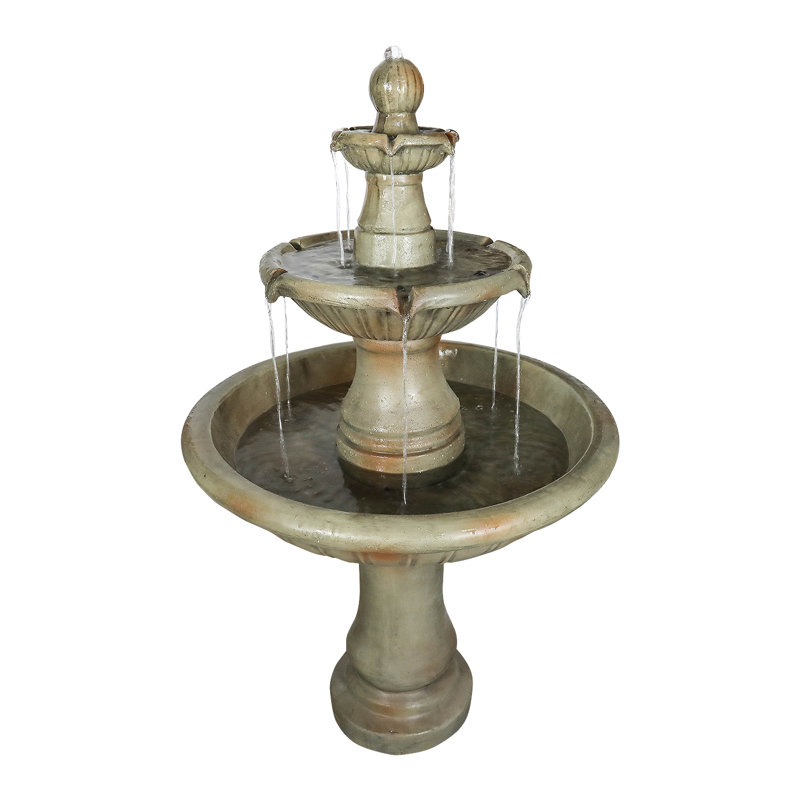 Fontaine d'extérieur moderne 51,5 "à 3 niveaux