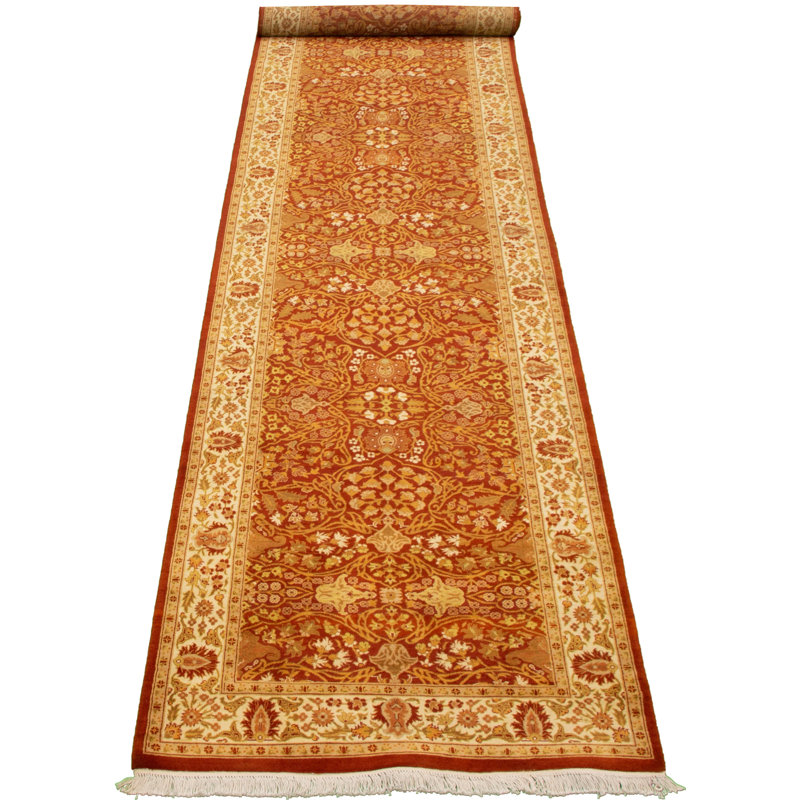 Tapis de salle de pako 3 pi 2 po x 14 pi 7 po one-of-kind à la main-noué la 2010 persan 18/20 brun Arabelle