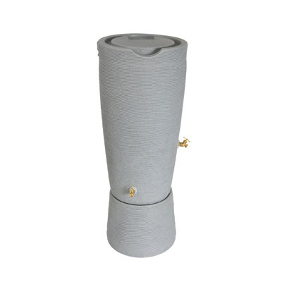Good Ideas 50 Gallons Plastic Drainable Dual Overflow Rain Barrel