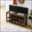 Height-Adjustable Long Shoe-Changing Bench With Concealed Storage And Comfortable Seating, Perfect For Entryways And Foyers