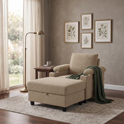 Ensemble de fauteuil inclinable et repose-pieds Modern Modern