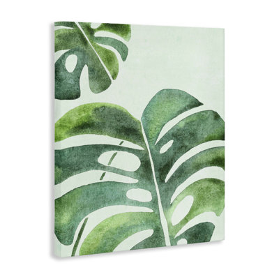 Toile Monstera Leaf Tropics, conception par Camila Juncos