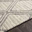 Tapis gris / beige en coton tissé à plat à la main Rodolfo Ikat-456982243