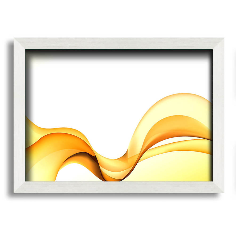 Gerahmtes Leinwandbild Golden Yellow Wave