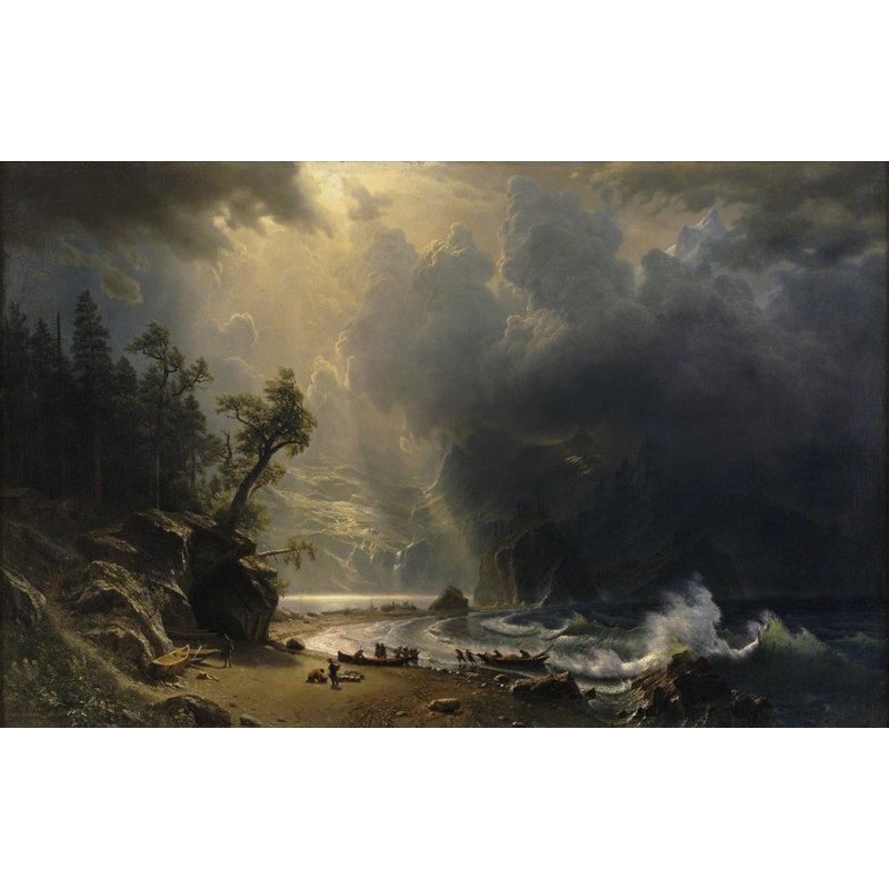 Puget Sound sur la côte du Pacifique, H 15 po x l 24 po