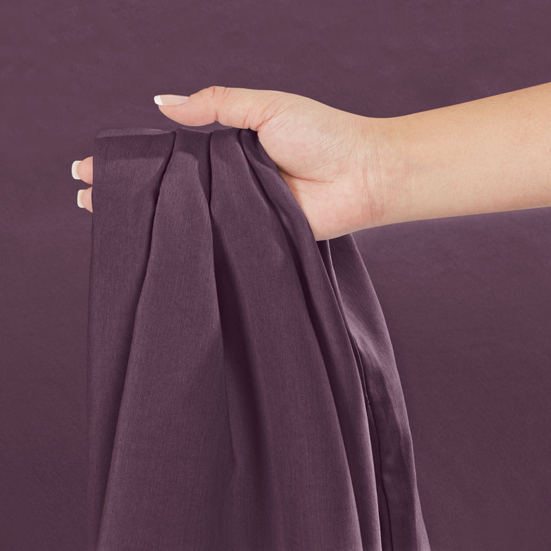 Drap-housse en microfibre de qualité supérieure, Mauve aubergine, Drap-housse de taille double