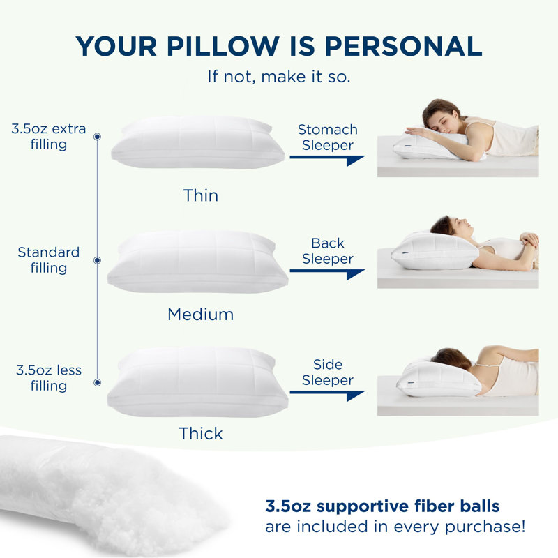 Bedsure Pillows Cooling Pillows Rayon Derived from Bamboo, Adjustable Gusseted Pillows, Queen
