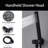 Wall Mounted Shower Faucet Set， 12 Inches Rain Shower Head And Handheld, Shower Trim Kit Contain Pressure Balance Valve-124966385