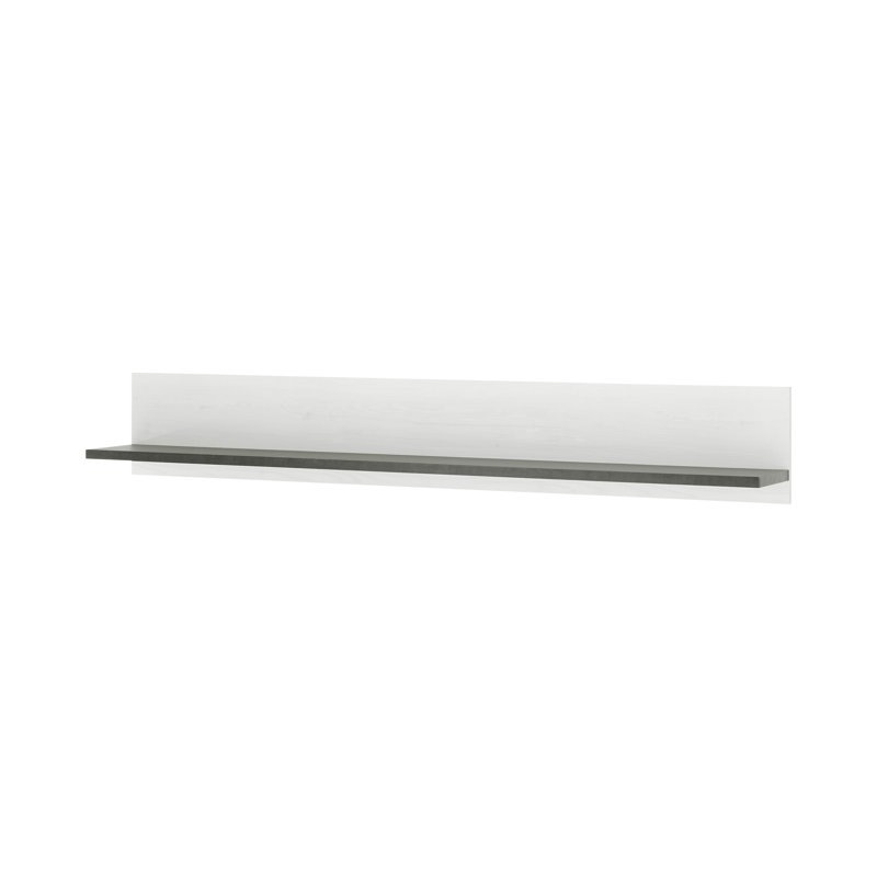 Jackeline Accent Shelf, White/Anthracite
