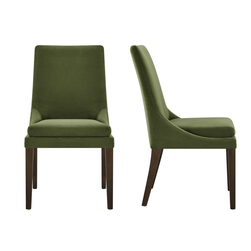 Chaise d'appoint rembourrée Niara, Polyester forêt