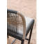 Tabourets de bar à hauteur de comptoir 2 pièces Tabourets de bar modernes en osier et aluminium avec coussin pour patio Balcon Piscine-172272340-172272341