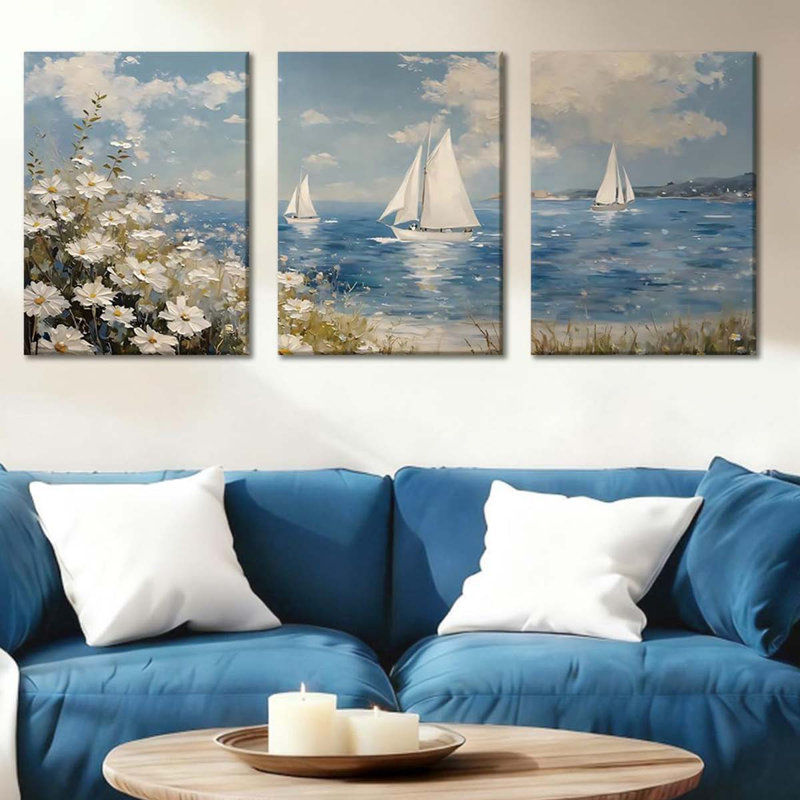 3 Piece Wrapped Canvas Print, 40 cm H x 30 cm W