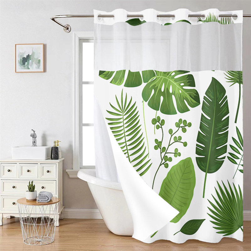 Rideau de douche à double couche