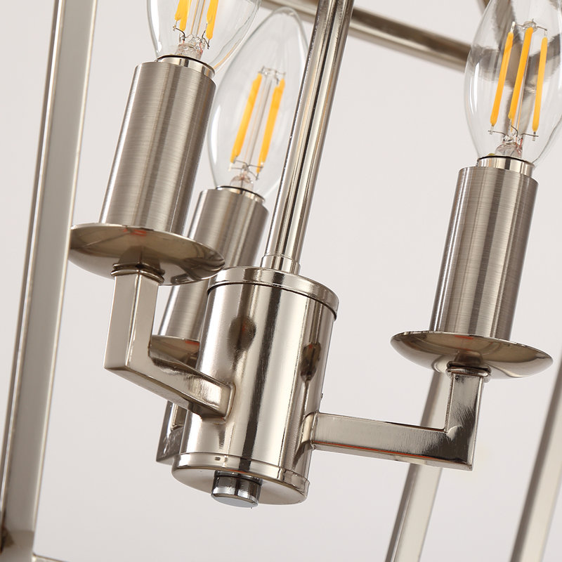 Labarre 4 - Light Lantern Open Caged Pendant Antique Gold, Polished Nickel