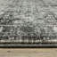 Tapis oriental en polyester tissé à la machine en gris-1375691683