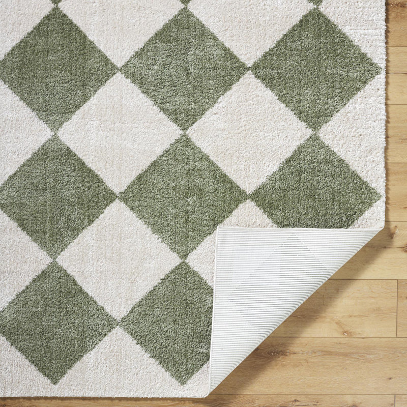 Kyro Washable Geometric Indoor Rug, Rectangle 6'7" x 9'