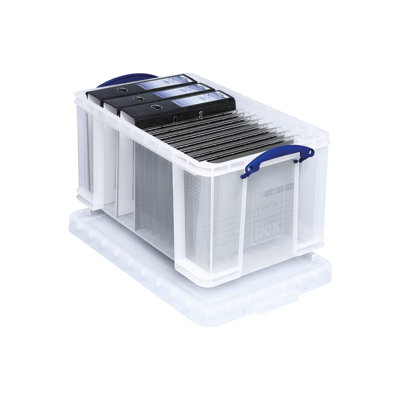 Plastic Storage 48 Litre Clear (Pack of 3)