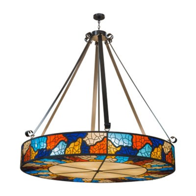 Knodara 13 - Light Dimmable Drum Chandelier