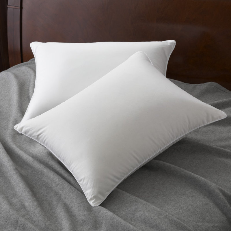 Cuddledown Sateen 800FP Down Pillow, Standard, Soft