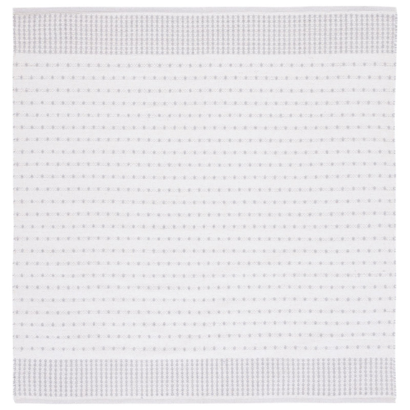 Tapis en coton à tissage plat Aitken, Carré 6 pi