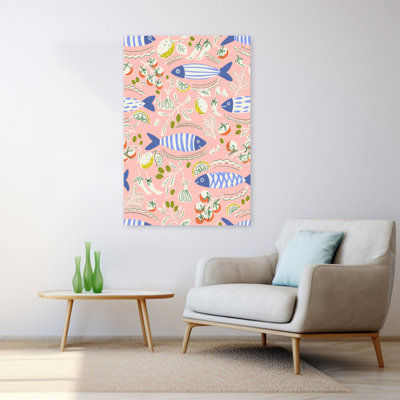 Art mural fantaisiste, poisson de cerise