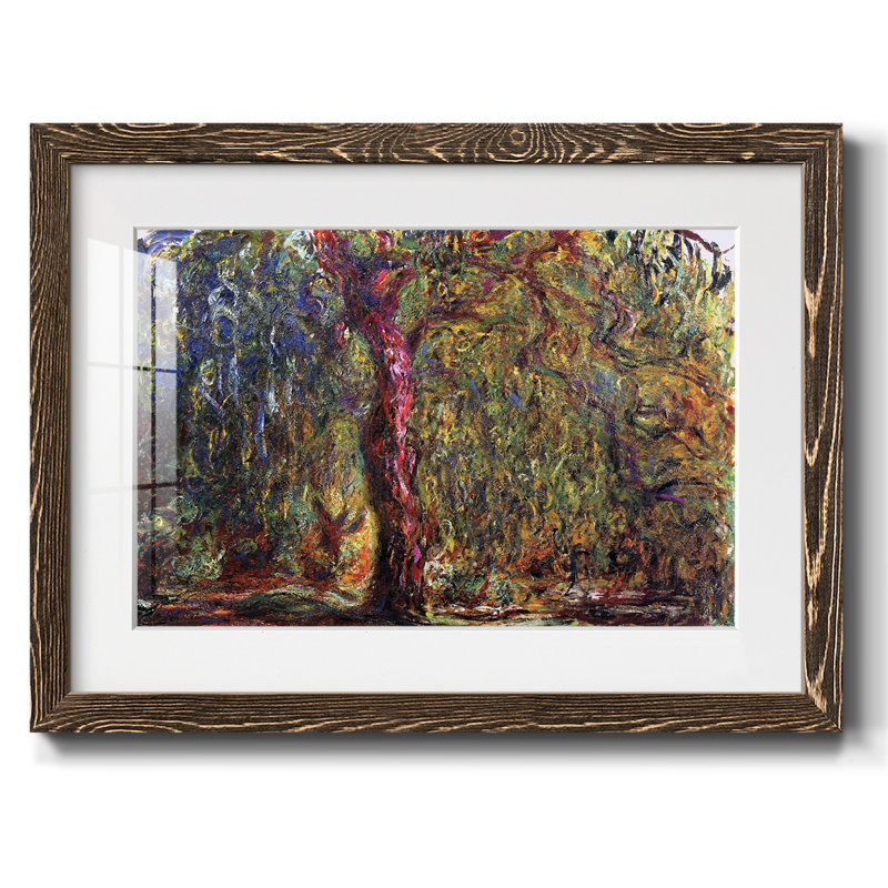 Weeping Willow 4, 1919 - Reproduction d'un seul cadre photo, Noyer, H 28 po x l 42 po x P 1,5 po